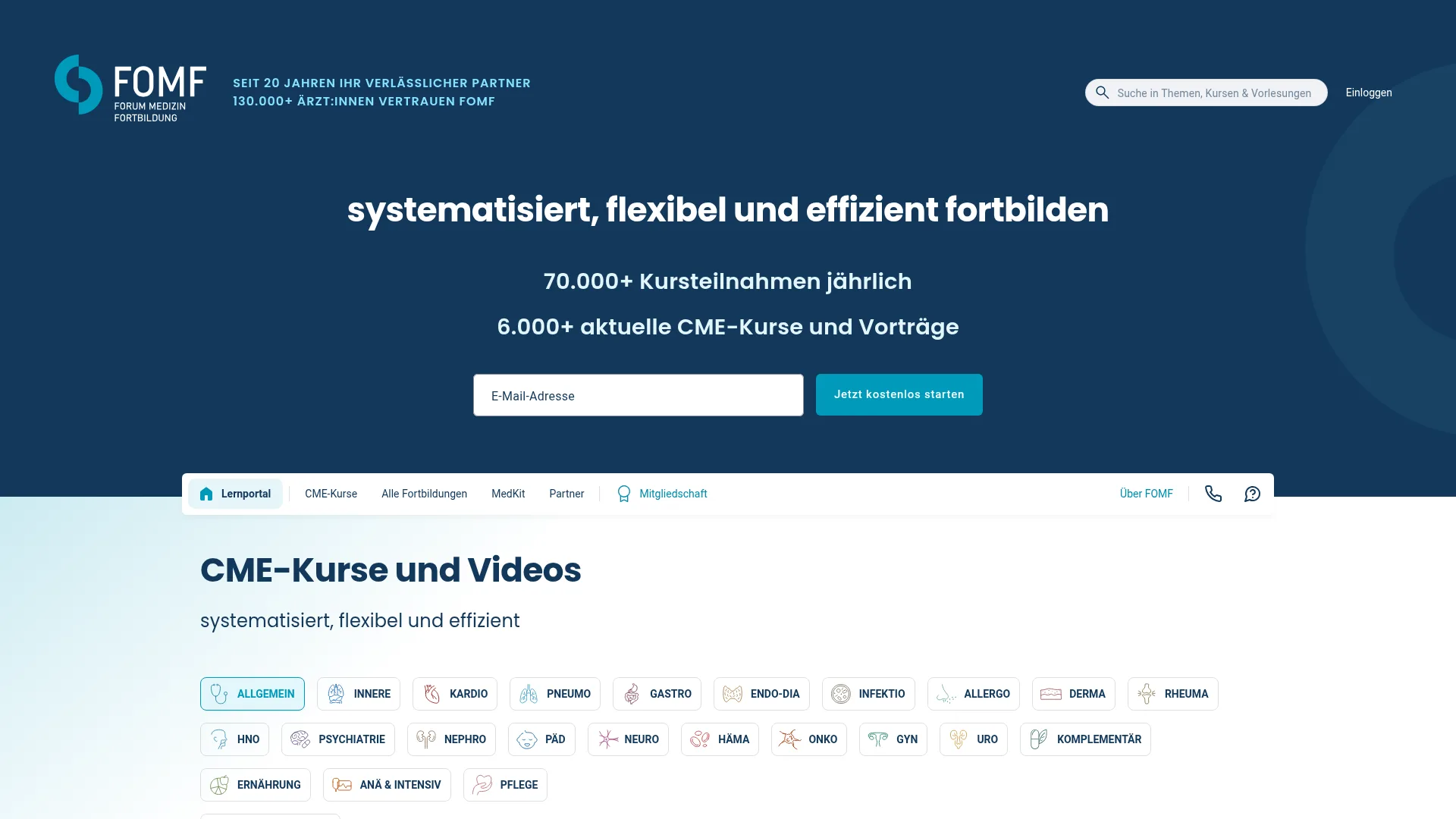 FOMF website preview