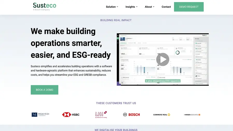 Susteco website preview